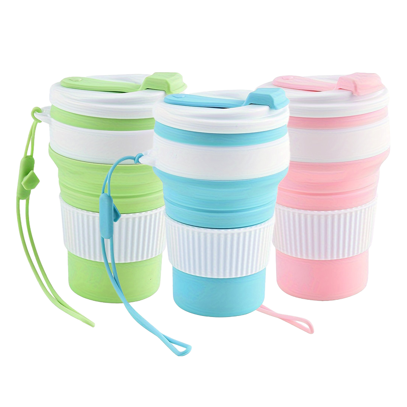 Water Bottle Collapsible - Collapsible Silicone Travel Cup, Reusable Foldable