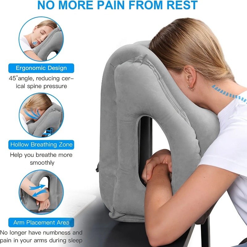 Inflatable Travel Pillows with - Travel Accessories Long Flight ulasan dan harga