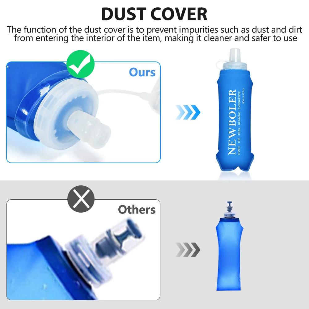NEWBOLER 300/500ML Water Bottl - Water Bottle Collapsible ulasan dan harga