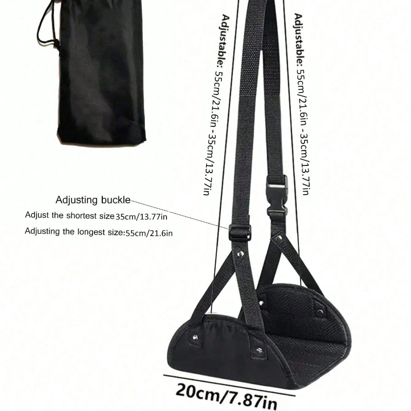 Portable Adjustable Footrest H - Travel Accessories Long Flight ulasan dan harga