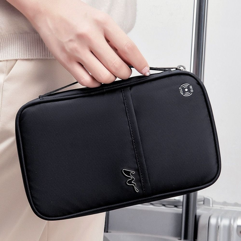 Portable Polyester Card Case L - Travel Accessories Passport Holder ulasan dan harga