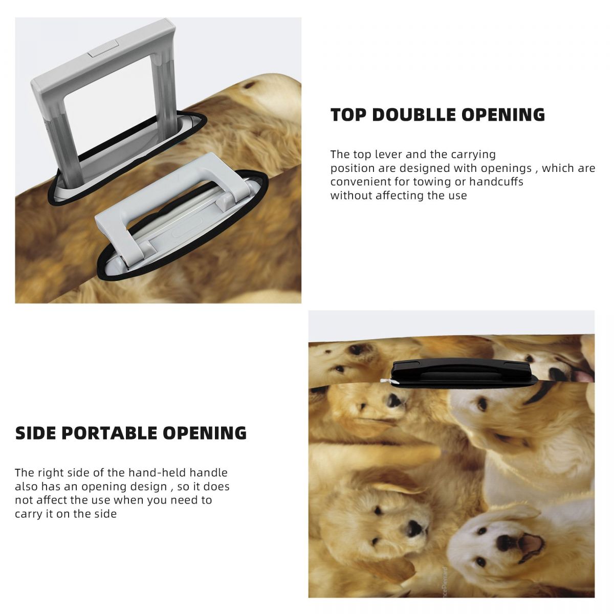 Golden Dog Suitcase Cover Anim - Travel Accessories To 3D Print ulasan dan harga