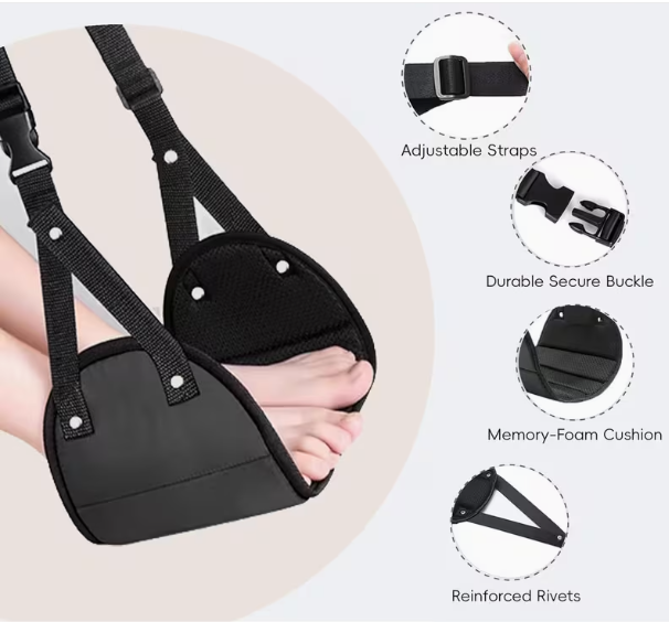 Adjustable footrest with N por - Travel Accessories Long Flight ulasan dan harga