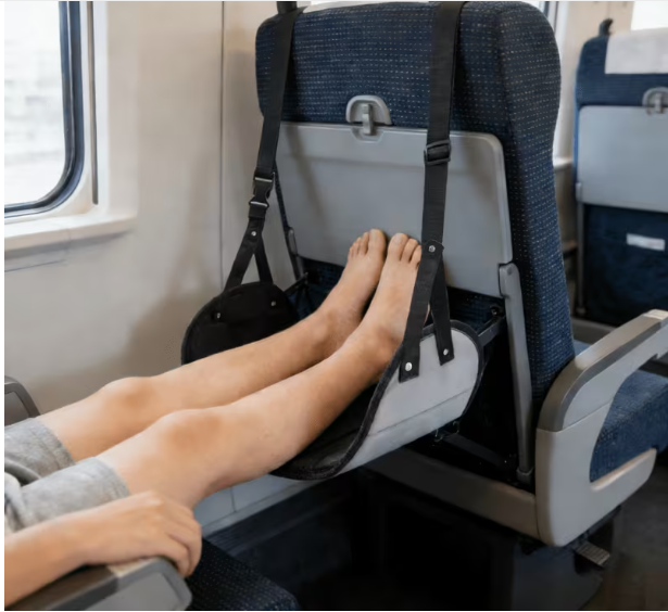 Adjustable footrest with N por - Travel Accessories Long Flight ulasan dan harga