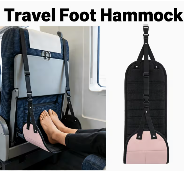 Adjustable footrest with N por - Travel Accessories Long Flight ulasan dan harga