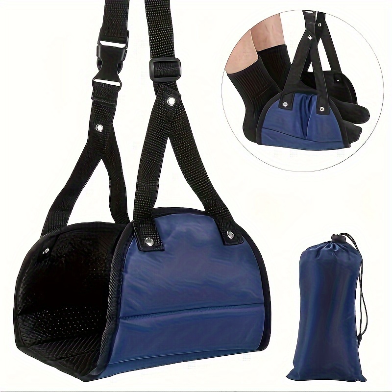 Adjustable Hanging Foot Hammoc - Travel Accessories Long Flight ulasan dan harga