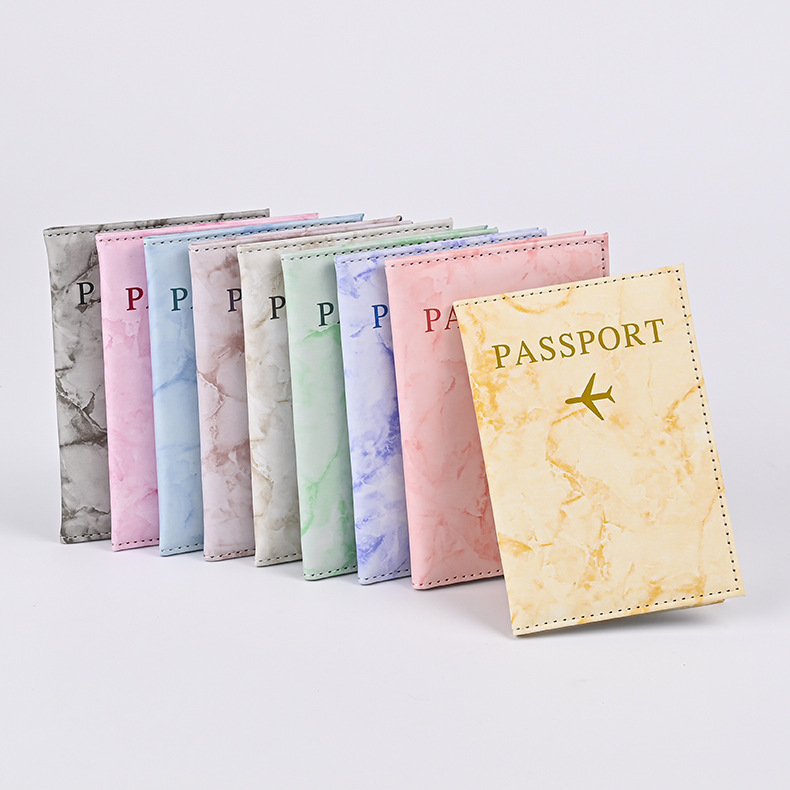 Macaron Color Marble Pattern P - Travel Accessories Passport Holder ulasan dan harga