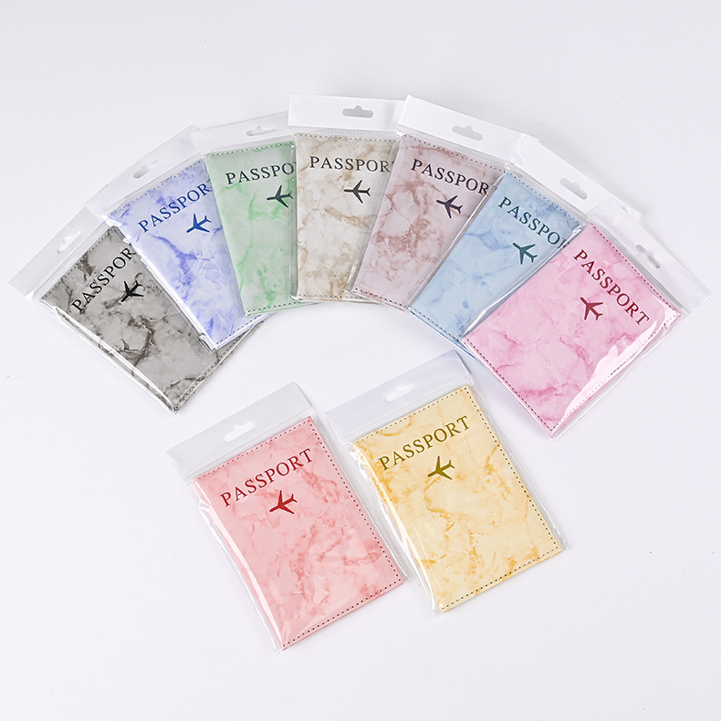 Macaron Color Marble Pattern P - Travel Accessories Passport Holder ulasan dan harga