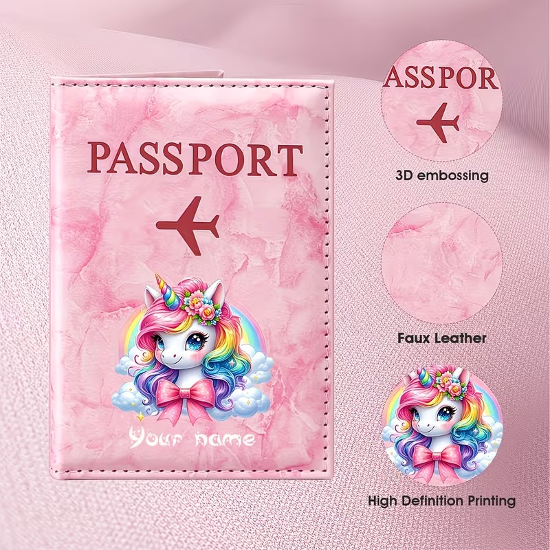 Personalized Name Custom PU Pa - Travel Accessories Passport Holder ulasan dan harga