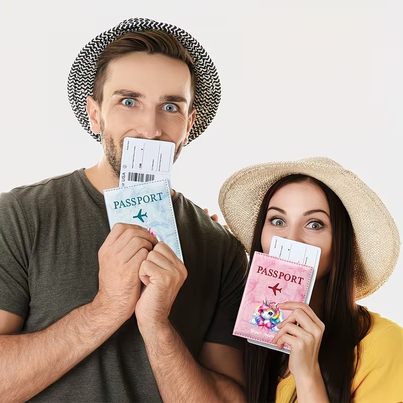 Personalized Name Custom PU Pa - Travel Accessories Passport Holder ulasan dan harga