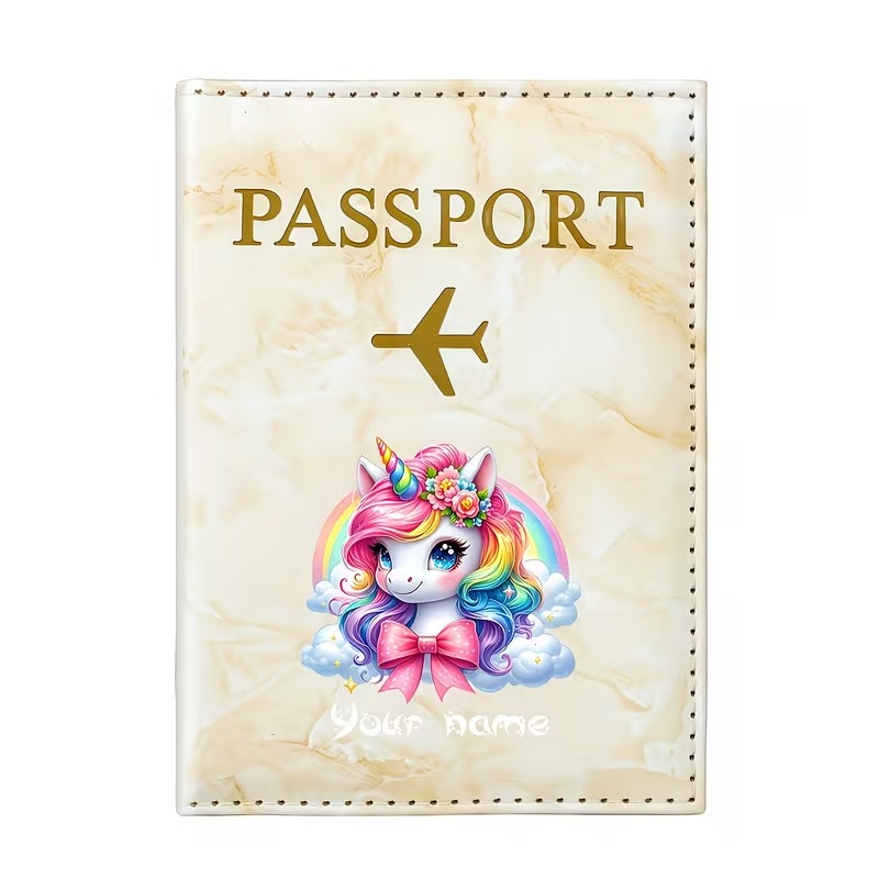 Personalized Name Custom PU Pa - Travel Accessories Passport Holder ulasan dan harga