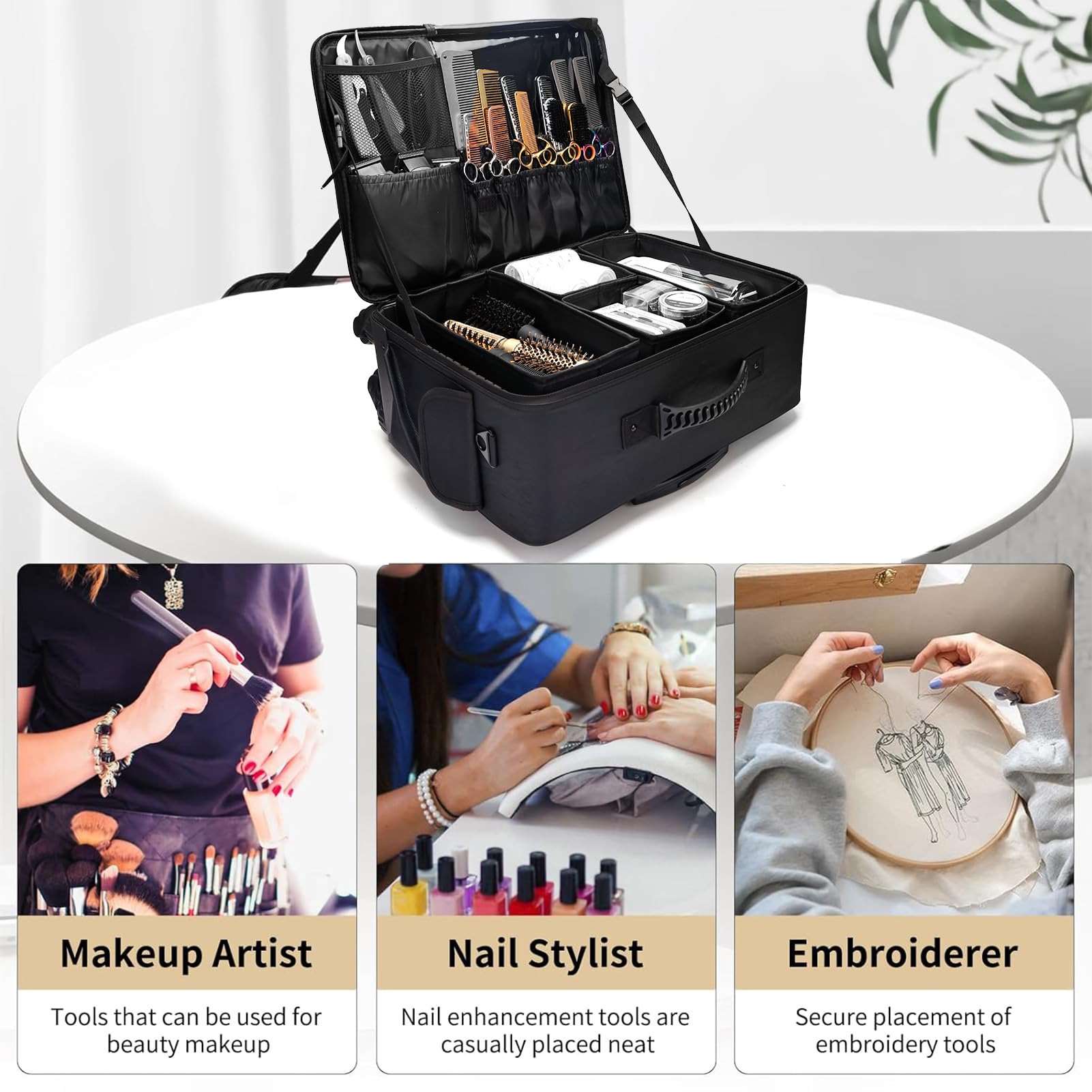 Salon Rolling Makeup Case Trai - Travel Accessories In Train ulasan dan harga