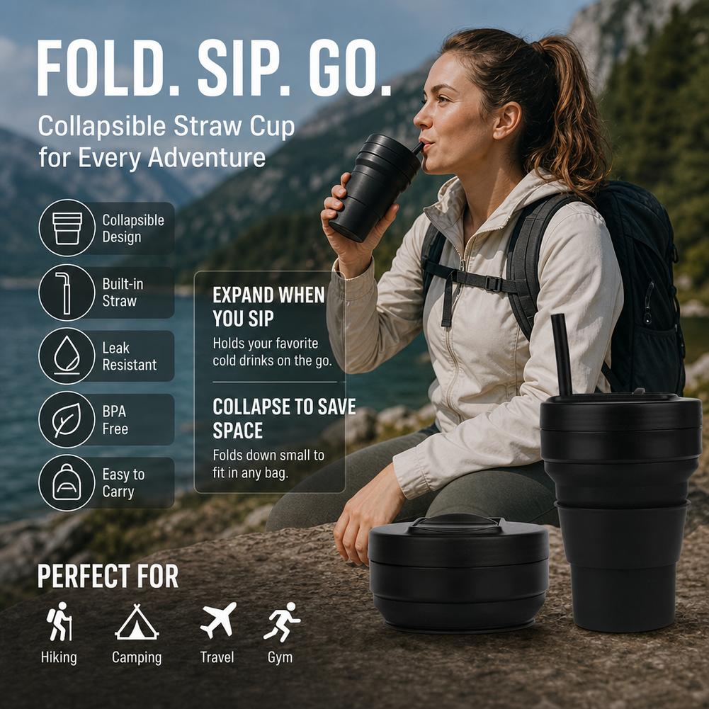 Collapsible Silicone Coffee Cu - Water Bottle Collapsible ulasan dan harga