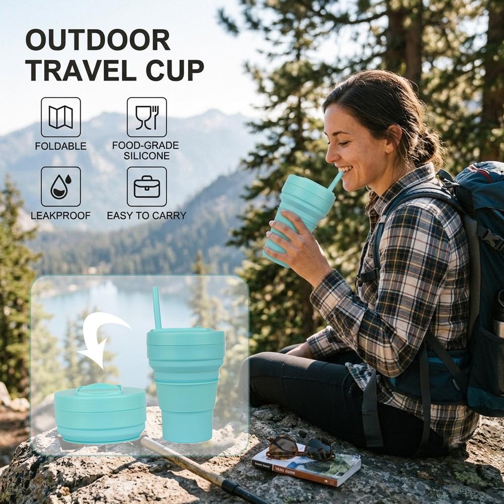 Collapsible Silicone Coffee Cu - Water Bottle Collapsible ulasan dan harga