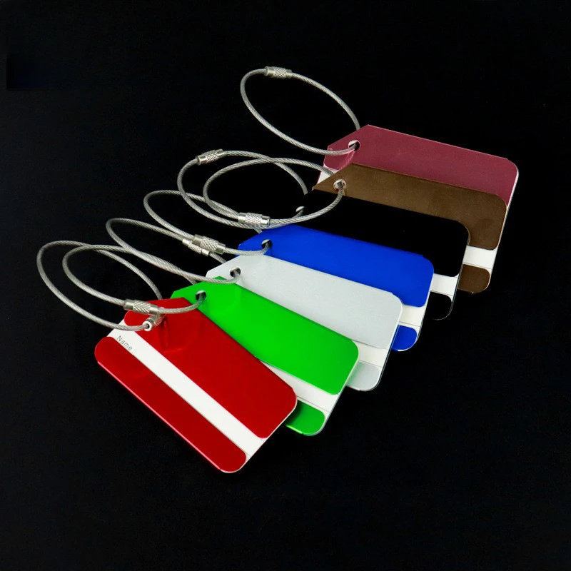 1pc Aluminum Alloy Luggage Tag - Travel Accessories In Train ulasan dan harga