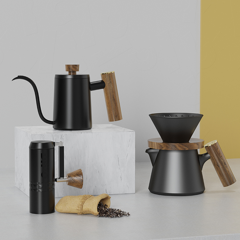 DHPO Luxury Coffee Kit Set wit - Portable Travel Kettle ulasan dan harga