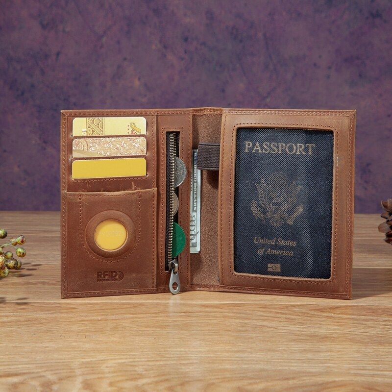 Fashionable Unisex Mad  Leathe - Travel Accessories Passport Holder ulasan dan harga